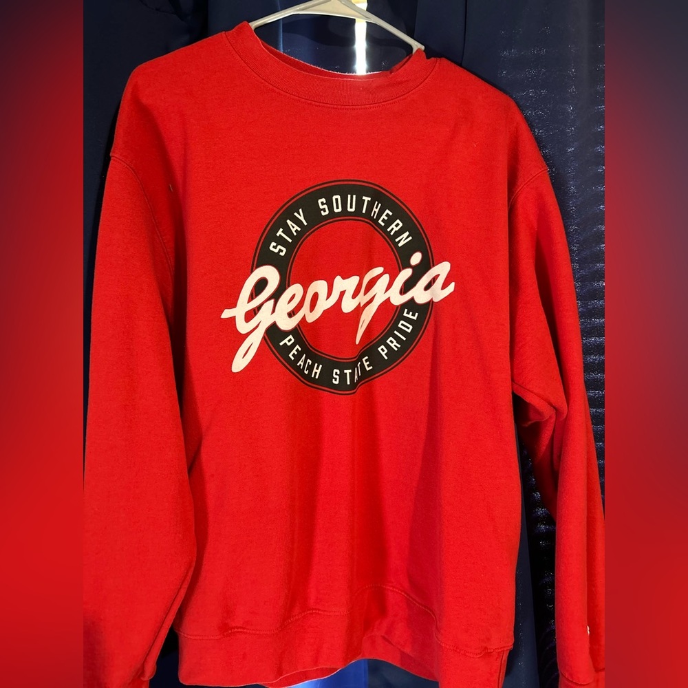 Peach state pride GA sweatshirt size Large